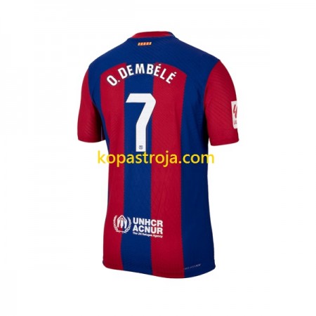 Billiga Fotbollströjor FC Barcelona Ousmane Dembele 7 Hemma tröja 2023/24 Kortärmad